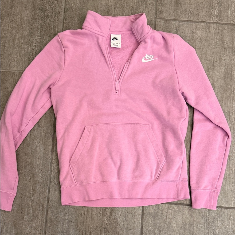 Nike Women's Soft Pink Quarter zip pullover